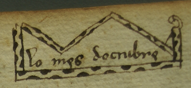 polnavarroc's tweet image. Detalls d'una llibreta de celebració d'òbits de la parròquia de Santa Eulàlia de Berga (1423)