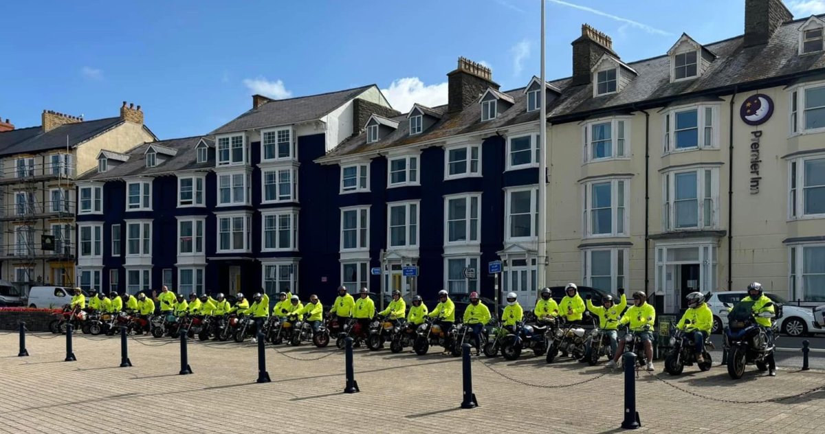 Huge good luck to the Stourport Chunky Monkeys who will be travelling from Stourport to the Prom in #Aberystwyth on motorcycles over the next three days to raise funds for Angharad Ward at #Bronglais Hospital 🏍️

Pob Lwc!

#YourNHSCharity💚