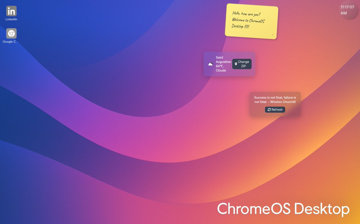 Nodewire_xyz's tweet image. My latest project at Nodewire displays the power of creativity and AI, bringing a Desktop to ChromeOS. This was achieved with a one file webapp using Grok for development.

#AI #GoogleChrome @Google @googlechrome @X @grok