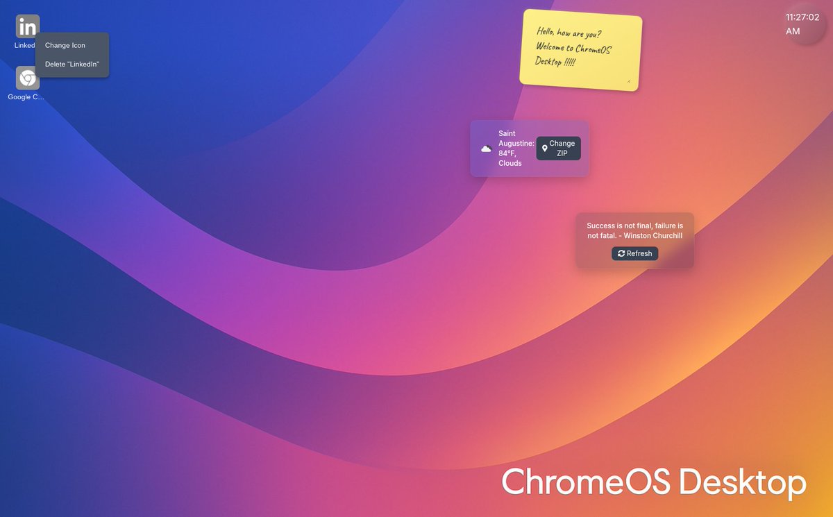 Nodewire_xyz's tweet image. My latest project at Nodewire displays the power of creativity and AI, bringing a Desktop to ChromeOS. This was achieved with a one file webapp using Grok for development.

#AI #GoogleChrome @Google @googlechrome @X @grok