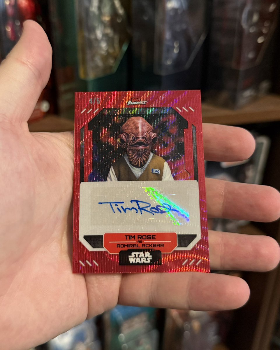 Topps Star Wars Admiral Ackbar out of 5🤩🤩