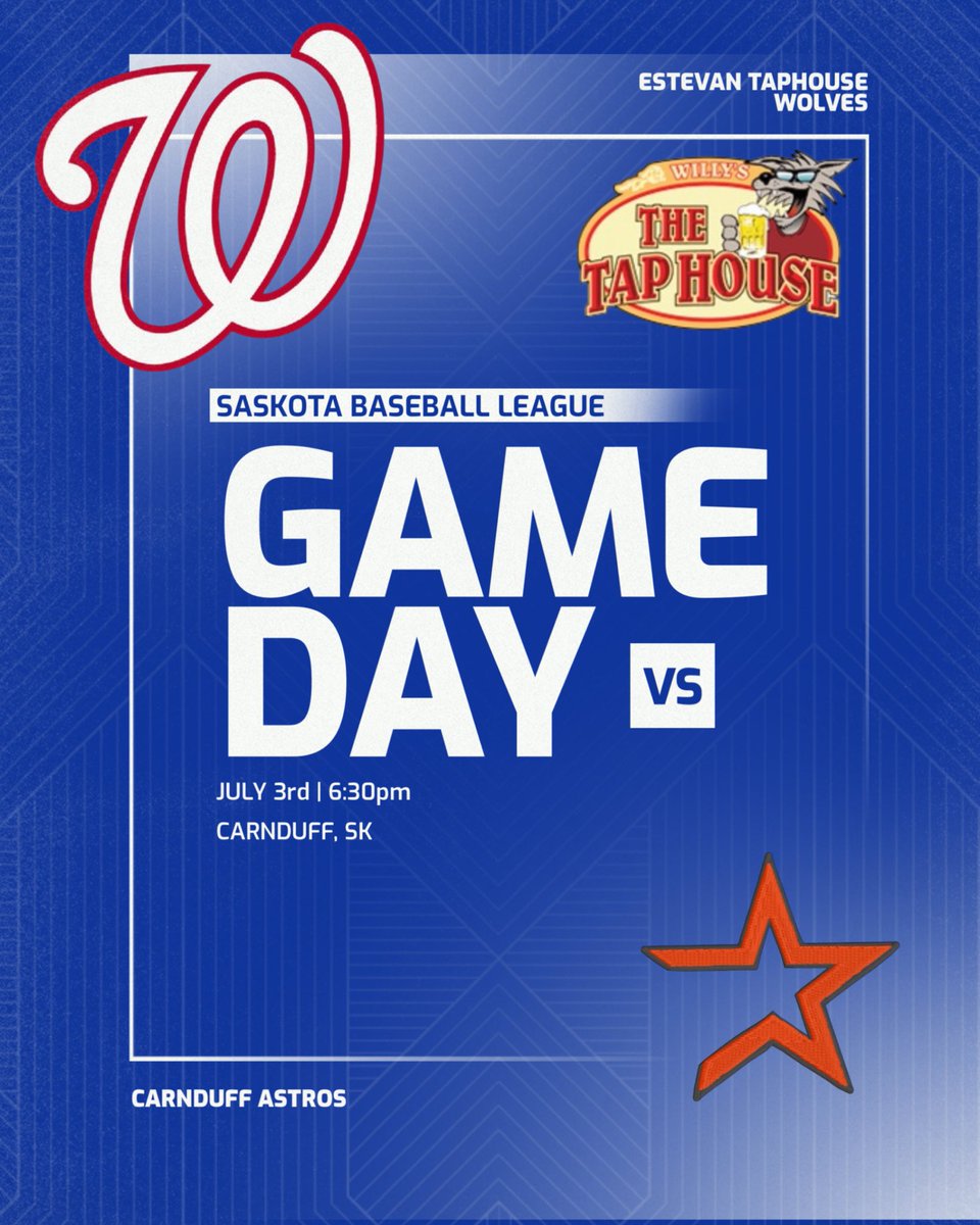 GAME 8️⃣

⚾️ Wolves at <a href="/CarnduffAstros/">Carnduff Astros</a> 
🏟️ Carnduff
⌚️6:30pm

🎥 🗣️ “In anything, if you want to go / From just a beginner to a pro / You need a montage / Even Rocky had a montage / Always fade out in a montage…” - Team America: World Police

#Saskota | <a href="/willystaphouse/">Spirits & Sports</a>