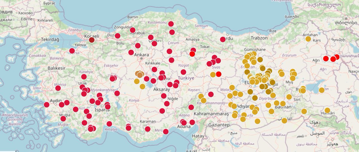 R1aZ93's tweet image. R1a Türkiye Haritası (R1a Turkey Map)
Türkiye'deki R1a Haplogrubunun Haritasal Dağılımı
Türkiye'deki R1a haplogrubu sahiplerini il, ilçe, kabile, aşiret bilgilerine göre haritalandırdığımız çalışmanın linki:
umap.openstreetmap.fr/ru/map/r1a-tur…