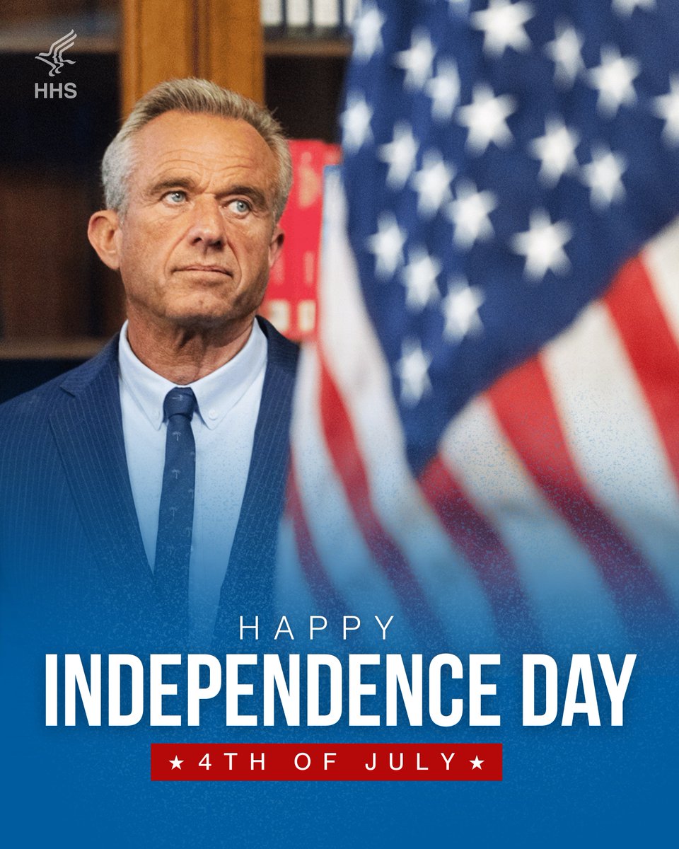 This Independence Day, let’s honor the spirit of our Founders by standing up for freedom, truth, and the health of our nation. Happy 4th of July! 🇺🇸