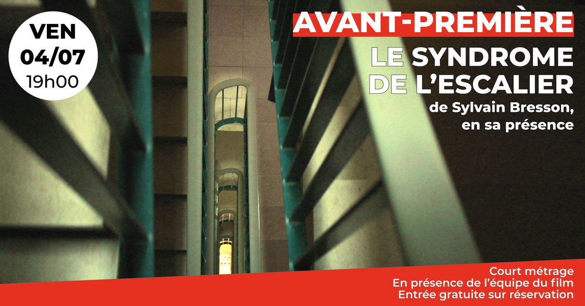 Cinema_ARVOR's tweet image. 📢Au #CinéArvor en avant-première "Le syndrome de l'escalier" de Sylvain Bresson
🔸Charles semble mener une vie paisible à la campagne mais un rêve récurrent ne cesse de lui rappeler un traumatisme qu'il a subi un an auparavant...
👋Gratuit résa sur notre site
#Rennes @TVR35