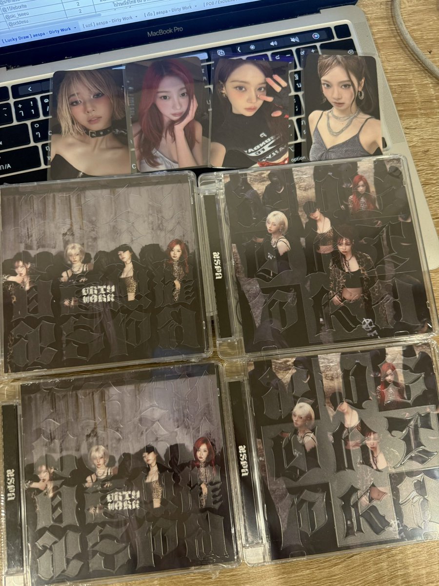pls rt + follow สุ่มแจก 200฿ หลังขายหมด

(พร้อมส่ง) Dirty Work KTOWN4U Lucky Draw Event รอบหิ้ว เวอร์ชัน Dirty Code

🍭490฿ (ได้ POB)
- สั่ง 4 ได้ POB ครบ 4 
- สั่ง 1 ได้ POB สุ่ม 1 ใน 4 
- สั่งจับคู่ น่าเจล น่าหนิง หนาวเจล หนาวหนิง 

ค่าส่งในไทย 60฿ สนใจ DM นะครับ
#ตลาดนัดaespa