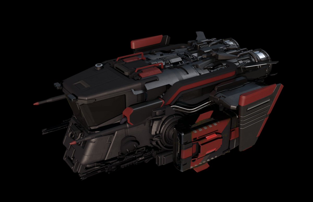 Was talking with <a href="/starjumporg/">STARJUMP</a> about what a Kraken MPUV by Drake could be. He tempted me with this and in my colours no less. Grim gives you his latest creation the Drake Goblin! <a href="/RobertsSpaceInd/">Star Citizen</a> #starcitizen Would you or wouldnt you Citizens?