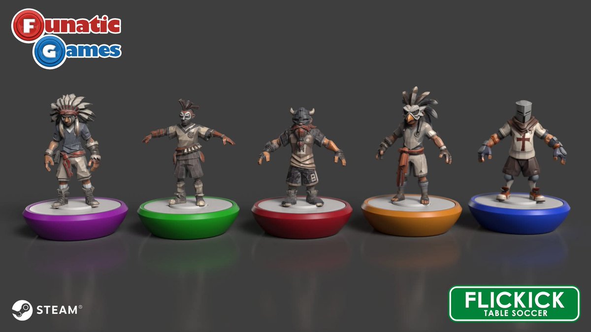 Funatic_Games's tweet photo. So excited to share this.  I promised a whole new way to play. FlicKick Table Soccer is now being themed. A new way to play.    

#unity #indiegame #indiegamedev #gamedevelopment #unitygames #gamedev #ai #chatgpt #videogame #indiegames #tablesoccer #tablefootball #subbuteo https://t.co/Hc4ZaQIn2g
