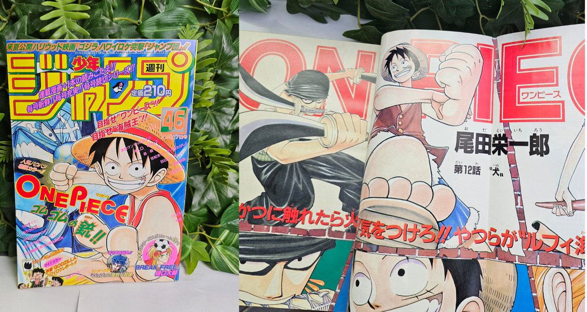 konotoree's tweet image. Salut l'équipe,
Du très lourd aujourd'hui avec le retour du Jump 46 de 1997, avec la deuxième cover de #ONEPIECE ! (Chapitre full colo)
2 packs reprint sont de retour (Dragon Ball, Hokuto no Ken...)
On termine avec l'emblématique 36 de 1989 avec JOJO 🔥
konotoree.com