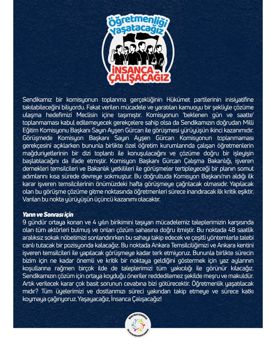 📣 Kamuoyuna ve üyelerimize açıklamamızdır.
#TabanMaaşBeklemez