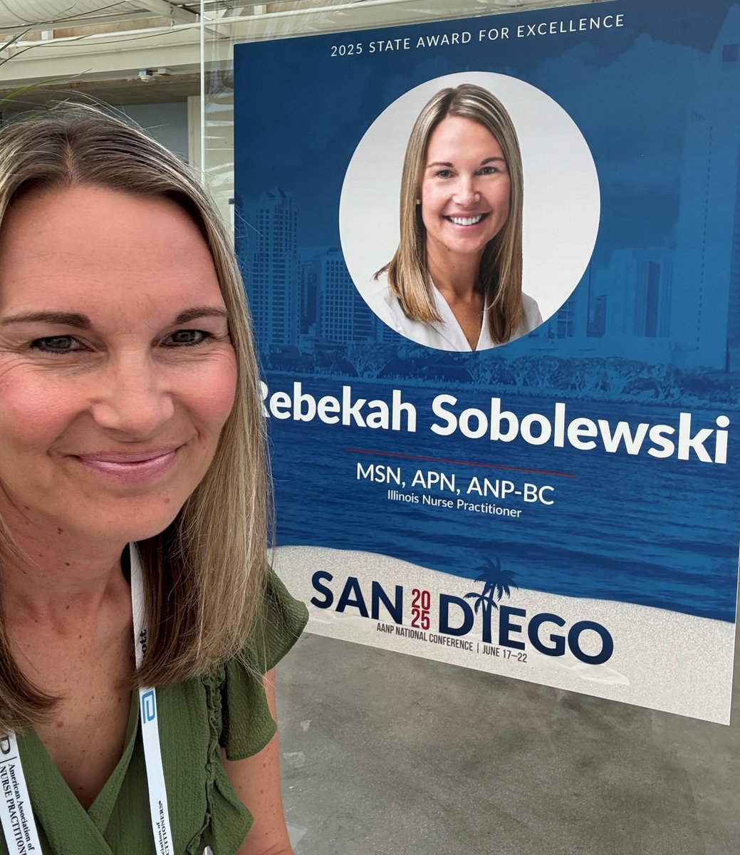 karenholab's tweet image. Congratulations to the amazing Bekka Sobolewski, MSN, APN, ANP-BC for receiving a 2025 State Award for Outstanding Contributions from the American Assoc of Nurse Practitioners! She was the winner from IL
@NMSurgery @NMCardioVasc @AANP_NEWS