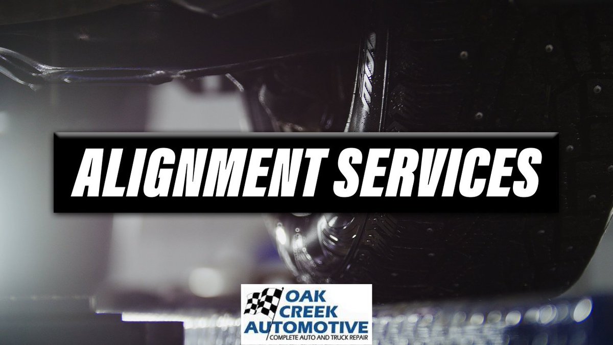Keeping your wheels aligned can extend the overall lifetime of your vehicle. When was the last time you got an alignment?

📞(414) 761-3250
💻oakcreekautowi.com
📍7948 S. 27th St, Oak Creek, WI