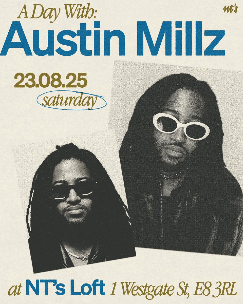 IT’S TIME LONDON! NIGHT TALES LOFT ON AUG 23RD 🇬🇧

Tickets: laylo.com/austinmillz/LD…