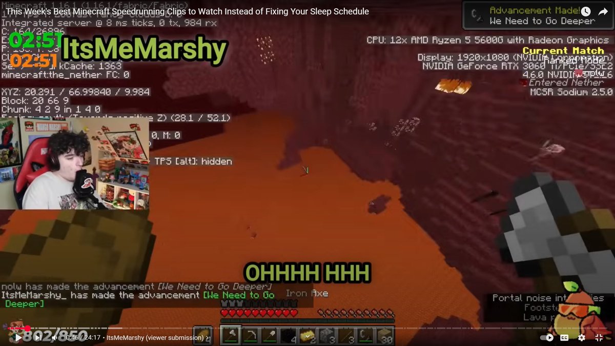 ItsMeMarshy_'s tweet image. I think I can finally call myself a speedrunner...