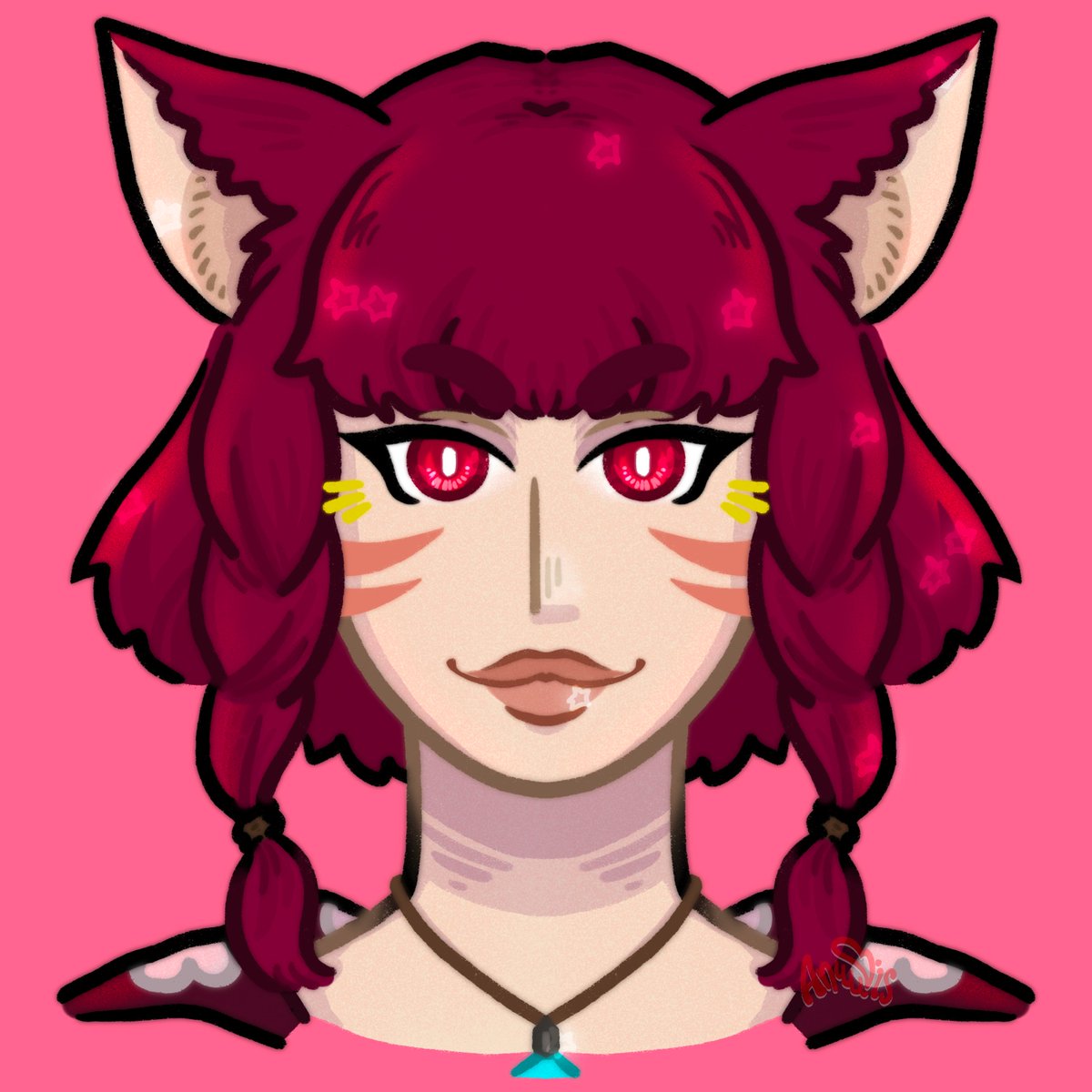 anuuubisart's tweet image. Another friendly fire today, targeting @Agui_chART 's Asteria 💖