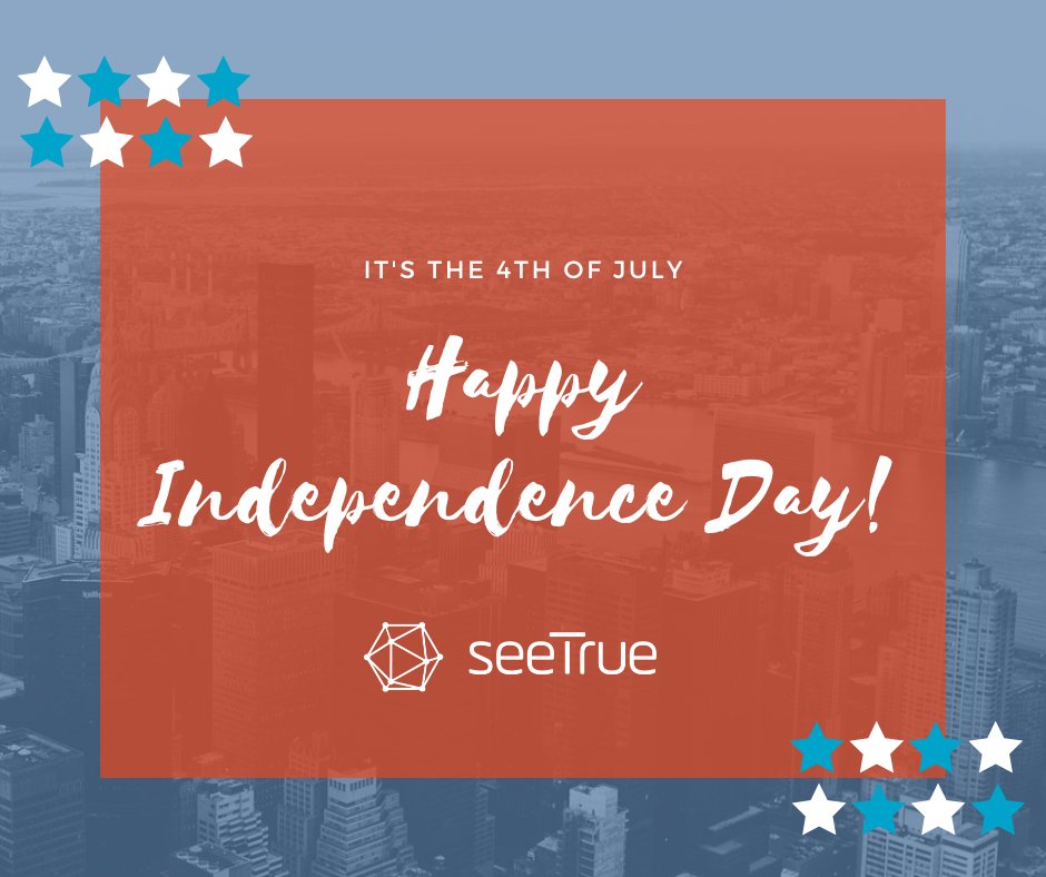 To all our customers, partners, and colleagues celebrating today, we wish you a bright and joyful 4th of July!

#SeeTrueAI #4thofJuly