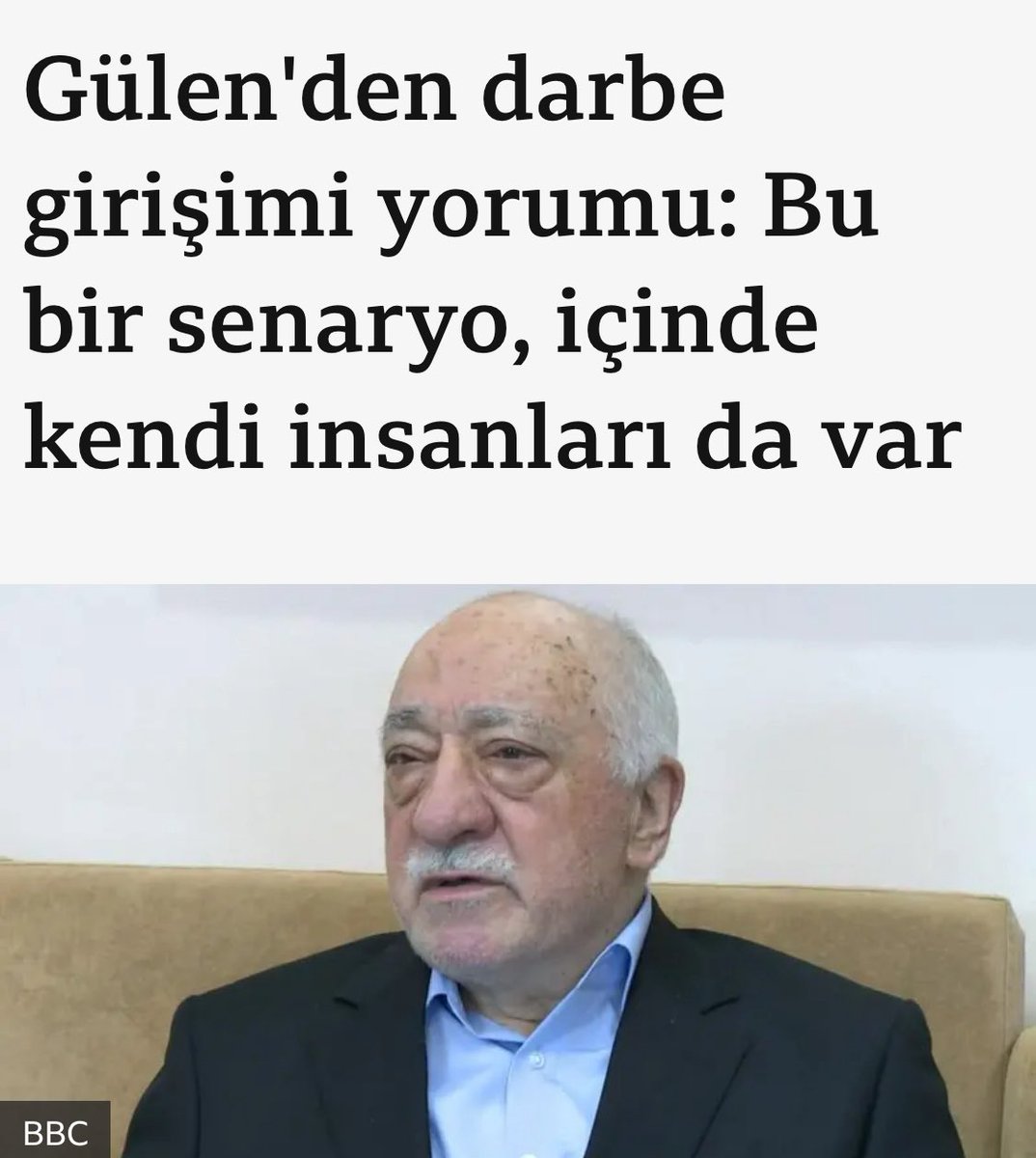 35.Fetullah Gülen ise o zamanlarda yaptığı röportajı ile dikkat çekiyordu. 

Okumak isterseniz: bbc.com/turkce/haberle…