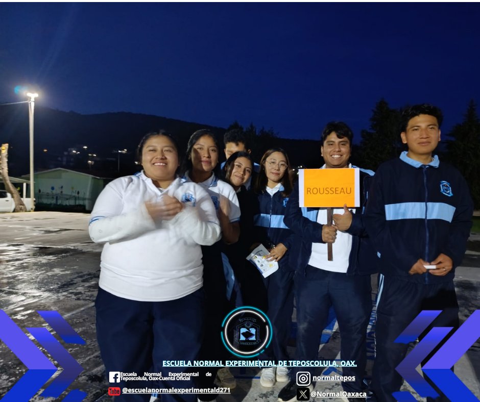 NormalOaxaca's tweet photo. Estudiantes de IV semestre de la Licenciatura en Educación Primaria, en el inicio del Acantonamiento Pedagógico 2025, celebrado el 2 de julio de 2025 https://t.co/KJoKsBBtc0