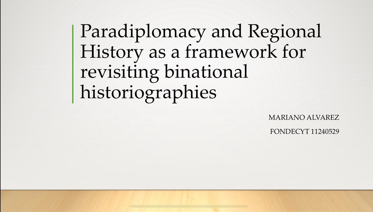 Hoy expuse sobre el uso de la #paradiplomacia e #HistoriaRegional como marcos para la revisión de las historias binacionales, en un panel excelente del #EWIS2025