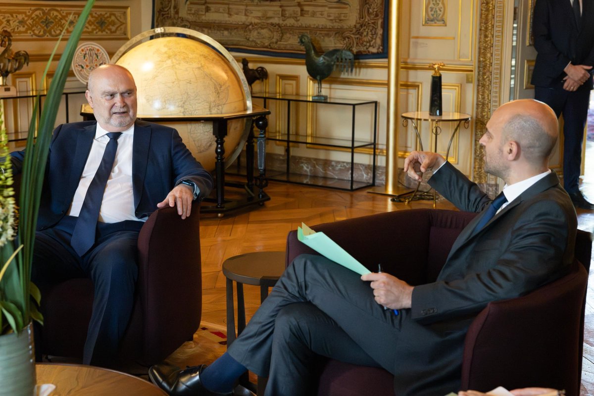 OSCE's tweet image. OSCE Secretary General Feridun H. Sinirlioğlu concluded his official visit to Paris where he met with Minister for Europe and Foreign Affairs, Jean-Noël Barrot, and other high-level officials at the Ministry of Foreign Affairs and at the Elysée Palace.
➡️bit.ly/3Gygg9E