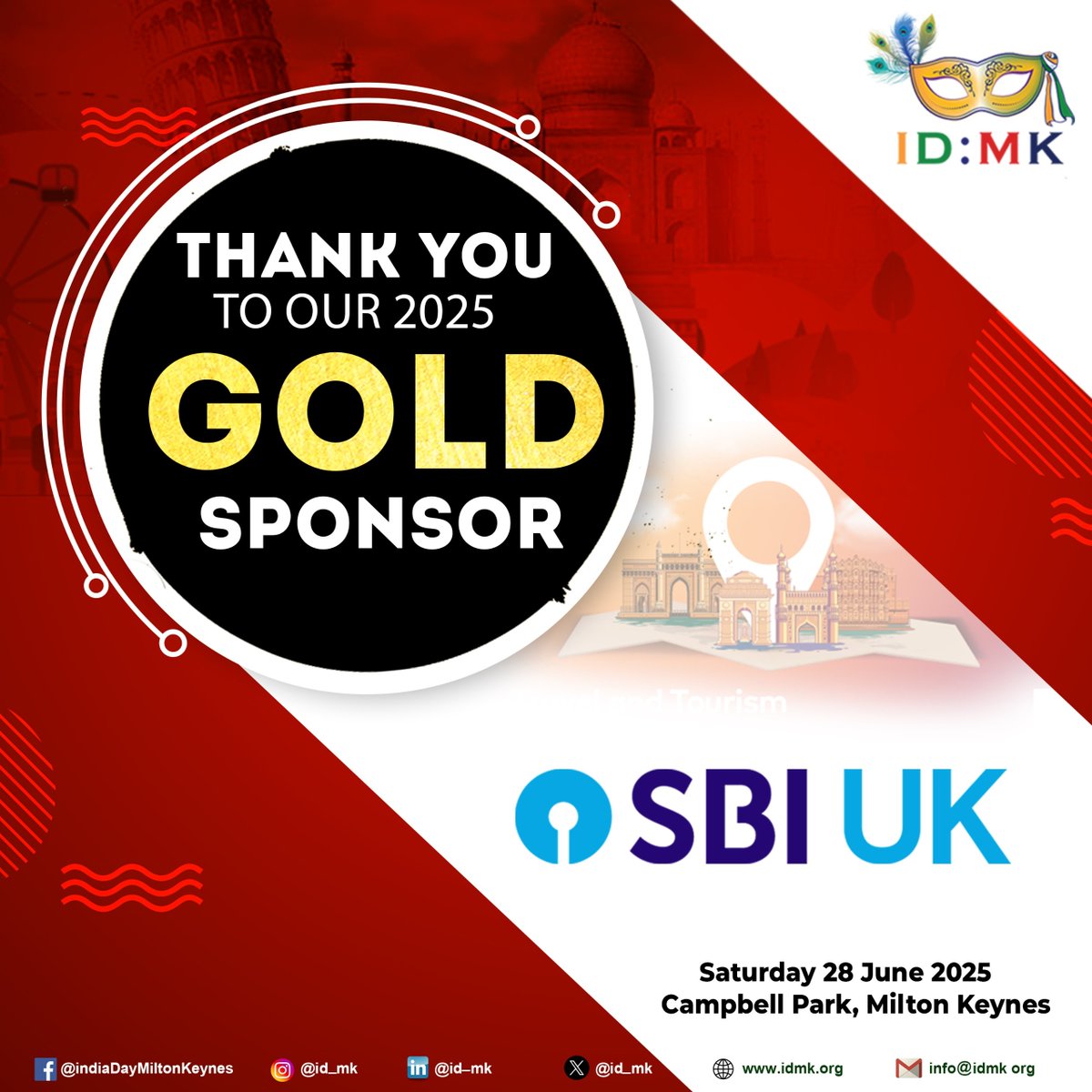 ID_MK's tweet photo. A heartfelt thank you to our incredible Gold sponsor SBI UK! 💫 Your unwavering support, generosity played a vital role in making IDMK 2025 a grand success. Your contribution truly made a lasting impact—and we are  so grateful to have U as part of the IDMK family. https://t.co/9pMYLQorgz