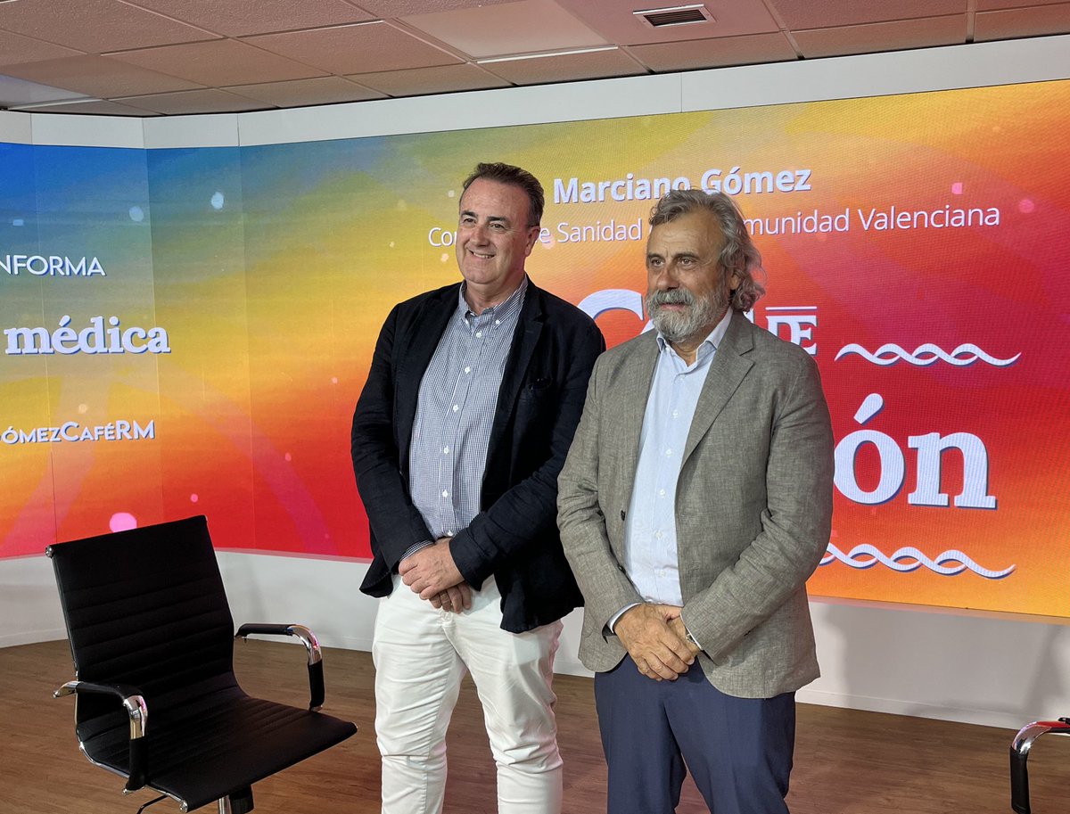 cesm_sindicatos's tweet image. 📌El secretario general @victorpedrera y el presidente de @cesm_sindicatos @DrMiguelLazaro participan este #FelizJueves en el #MarcianoGómezCaféRM que organiza @redaccionmedica con el conseller de @GVAsanitat MarcianoGómez.