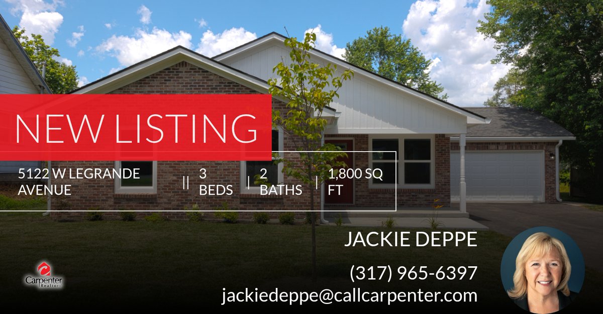 📍 New Listing 📍 Take a look at this  property that just hit the market located at 5122 W Legrande Avenue in Indianapolis. Reach out here or at (317) 965-6397 for more information

Jackie Deppe
Providing you the best possible buyi... homeforsale.at/5122_W_LEGRAND…