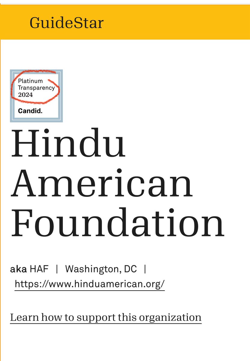 ✅ Fact 1: HAF is a 501(c)(3) nonprofit based in Washington, D.C., run by U.S. citizens, funded by U.S. donors, and accountable to U.S. law. We have platinum transparency rating as a nonprofit.

We receive no money, instructions, or legal direction from the Indian government.
