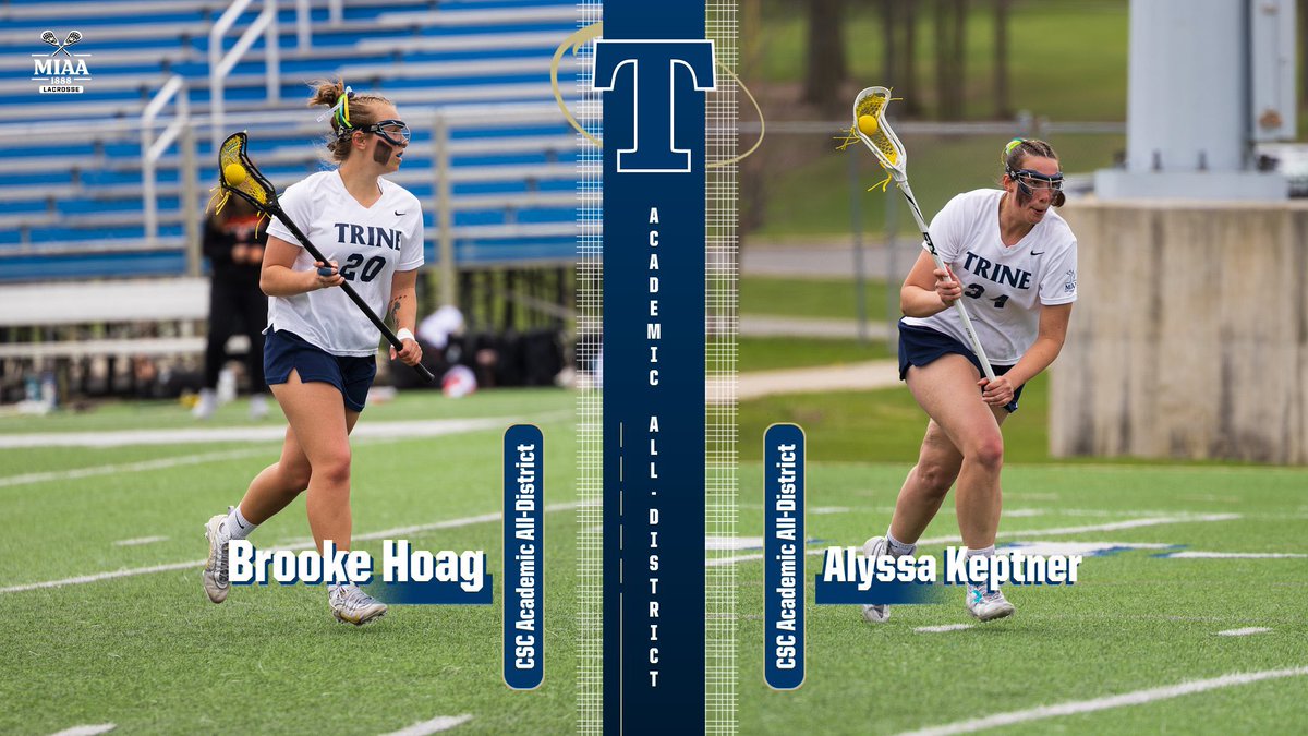 Trinewlax's tweet photo. Congratulations to Brooke Hoag &amp; Alyssa Keptner for earning Academic All-District Status from College Sports Communicators!  Balancing your responsibilities on and off the field isn’t easy, we’re so proud of you! 

#GoThunder ⚡️ https://t.co/5VOKWRfwmJ