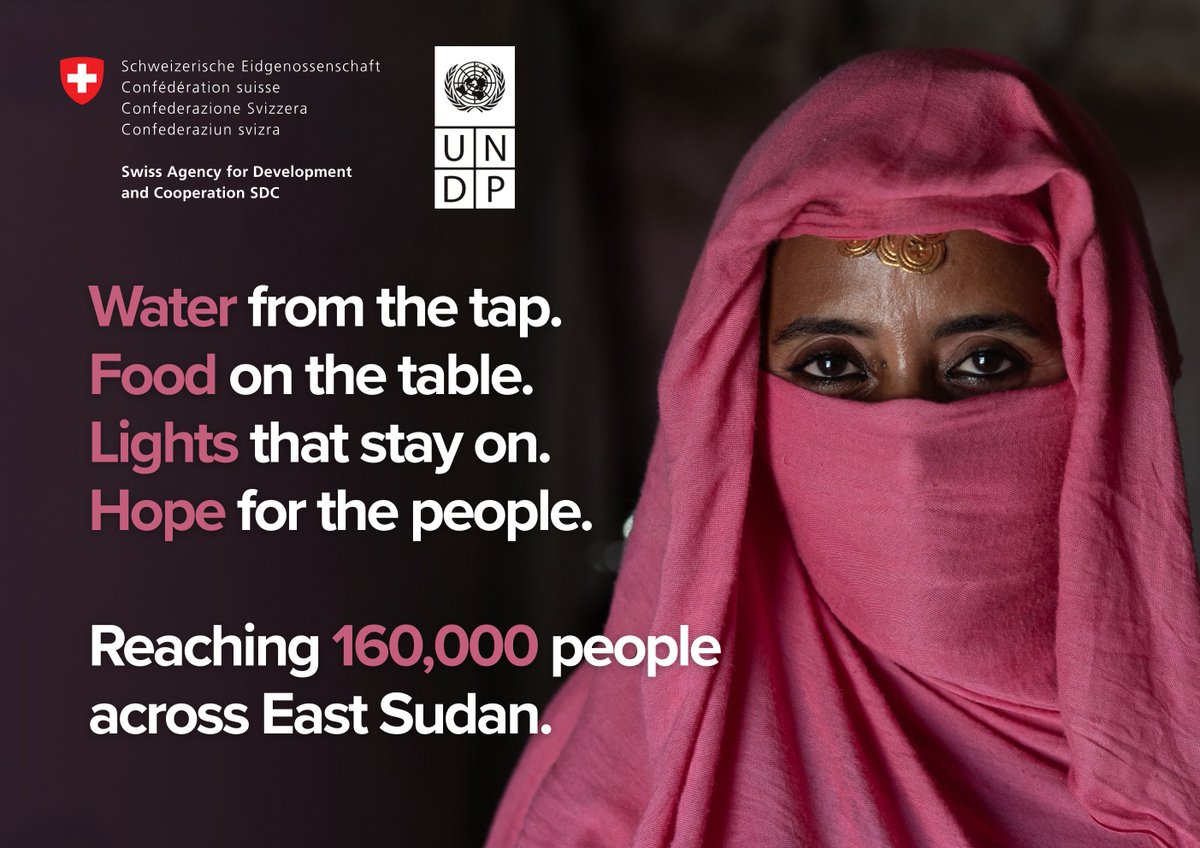 UNDP_Sudan's tweet image. Switzerland 🇨🇭 and @UNDP signed a CHF 3.5 million agreement to boost resilience in #EastSudan, focusing on basic services, sustainable livelihoods, and climate adaptation.
Explore how strong partnerships are delivering impact where it’s needed most ⬇️ cutt.ly/5rT47hcg.
