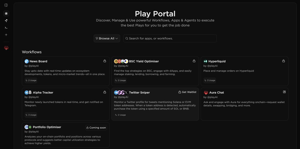 playAInetwork's tweet image. June was a packed month at PlayAI.
We launched amazing features, deepened ecosystem partnerships, and shipped major upgrades across the board. 🎯
Here's a quick June recap👀👇
--------------
✅ We kicked off June with the Twitter Sniper. You can now auto-buy tokens mentioned…