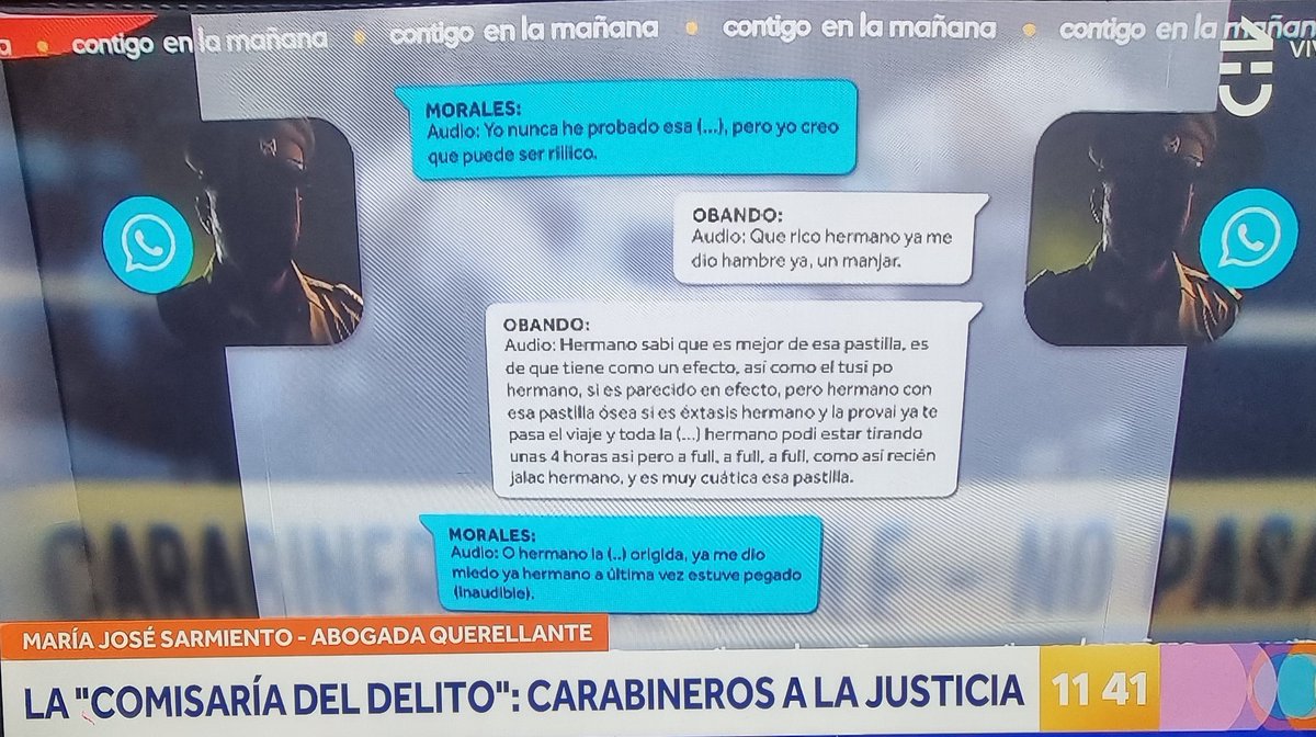 Qué heavy lo difícil que es diferenciar a carabineros de los delincuentes. Se les cae la baba por la droga y por las juntas turbias con niñas menores. Con pacos así, estamos cagados. #ContigoCHV