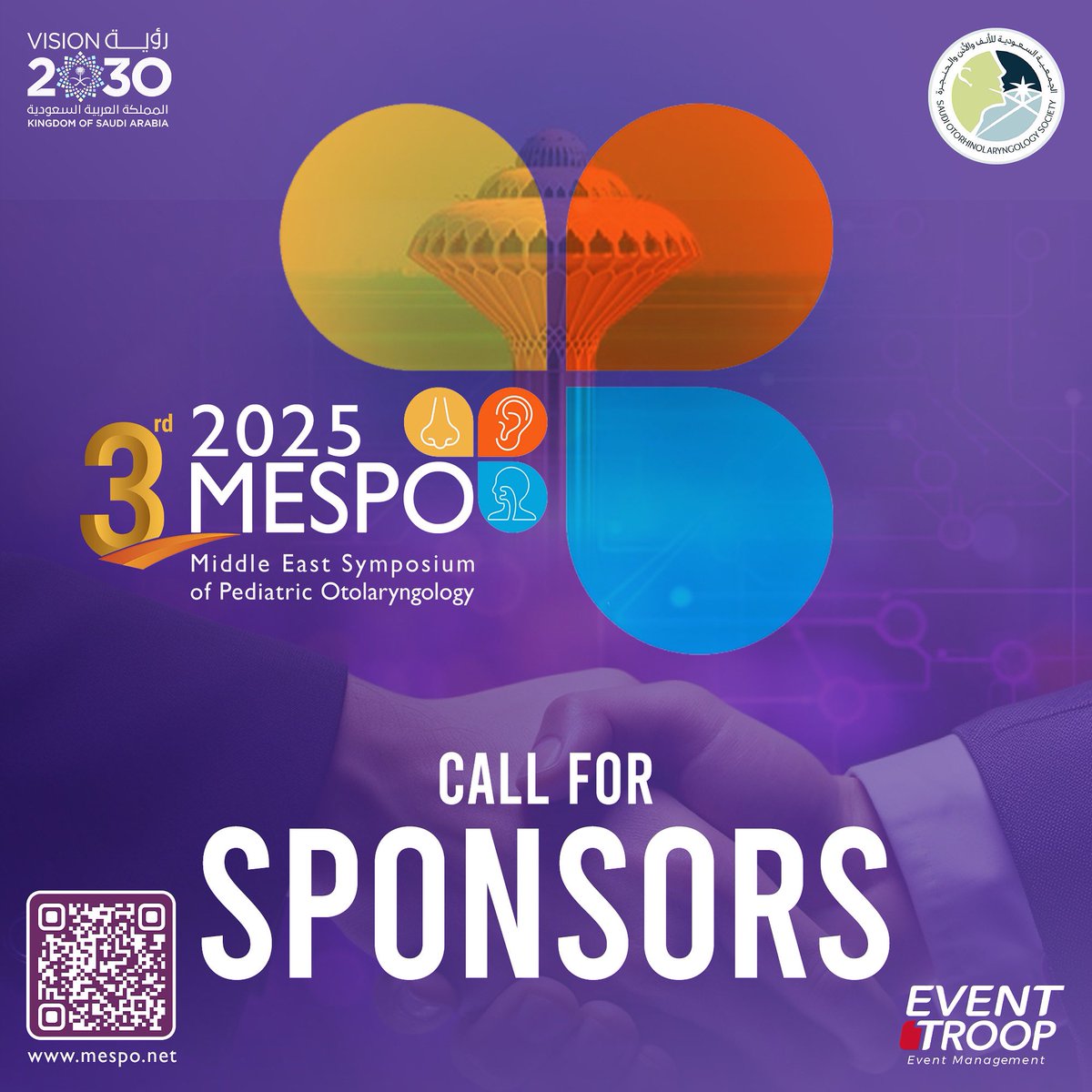 For all pharma &amp; medical companies!

After a record-breaking 2024, the 3rd MESPO returns 💫💜

✔️ Reach top ENT professionals
✔️ Premium booth locations &amp; branding
✔️ Satellite symposia &amp; workshops
✔️ Exclusive exposure to 1000+ attendees

Be part of MESPO
mespo.net/sponsors/