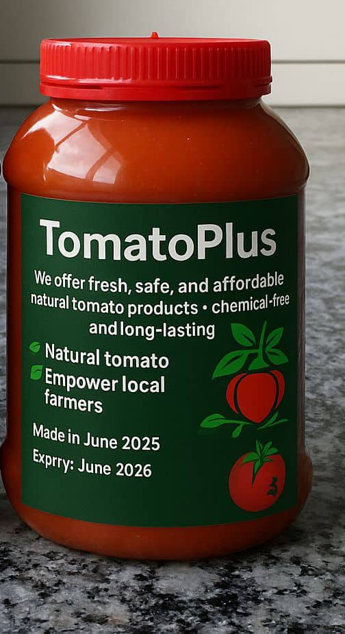 One thing we at NIA take great pride in is our scholars’ ability to develop innovative, income-generating projects that directly tackle community challenges. One standout example is Tomato Plus—a venture that adds value to tomatoes through a unique solution.