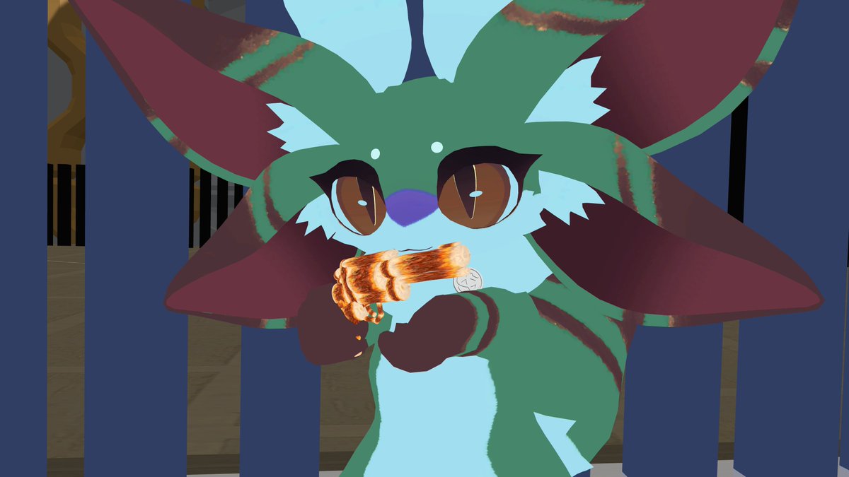 #KP街
自作のチクワ銃持ってるファーモもめちゃ可愛かった・・・。デフォシュが結構集まっててフォシュれたし、こけらさんの「尻尾を掴むと毛が逆立つ灰島さん」とか最高のだったな･･･。また行きたい！