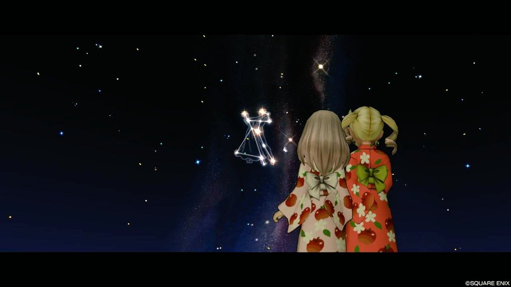 DQX_yuria's tweet photo. 前回の七夕イベントのポストで、二人で行った時に撮った写真を載せなかったの後悔したのでもう1回ポストします✨
お相手は私の大好きな人です♪ https://t.co/zoJBOIVaHl