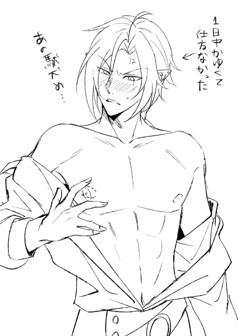 乳首カサブタになってるの気付かず一日中かゆくてムズムズしてたライヒュのヒュです 