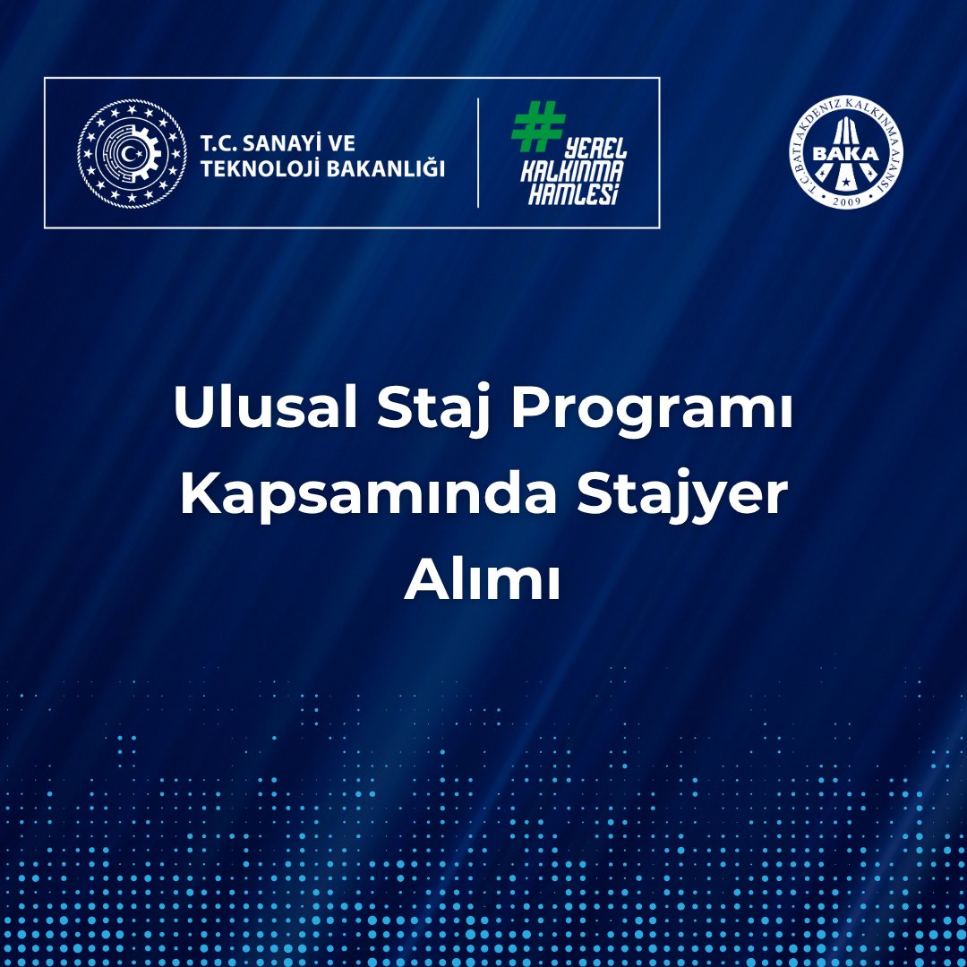 🎓 Ulusal Staj Programı Kapsamında Stajyer Alımı

Batı Akdeniz Kalkınma Ajansı olarak Ulusal Staj Programı (USP) üzerinden stajyer kabul ediyoruz.

Detaylı bilgi için:
baka.gov.tr/duyuru/ulusal-…