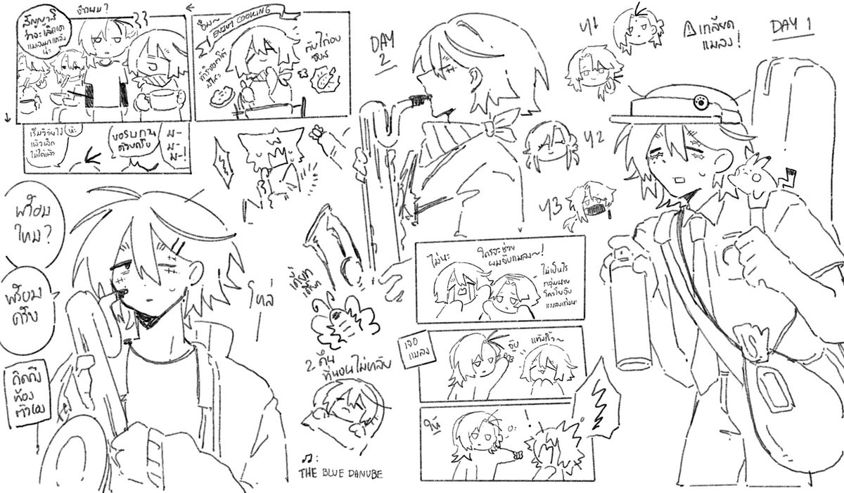 #srktotrainingcamp 
(ขวามาซ้าย)
อกิฟุมิพกบาริแซ็กคู่ใจไปกับอุปกรณ์ติดตัว เกลือพริกไทยพร้อมผักชีอบแห้ง
และยาไล่แมลง
เกลียดแมลงครับ
เกลียดแมลง
แล้วทำไม…!?

เพลงที่เลือก The Blue Danube