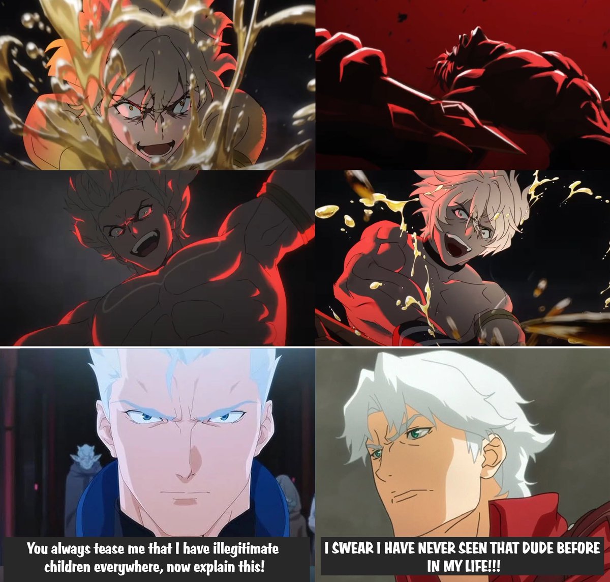 Besides the surprise I have when seeing the craziness in the animation, am I the only one who feels this enraged Phainon has some vibes of anime young Dante? (not the OG game version)