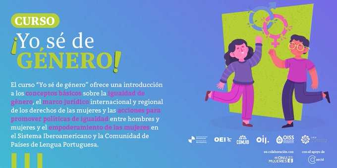 Ya está disponible el curso “Yo sé de género”, una formación online, gratuita y en formato de autoaprendizaje, sobre igualdad, derechos y equidad de género en la región.

💻Conoce los detalles aquí:
portal.trainingcentre.unwomen.org/product/una-in…