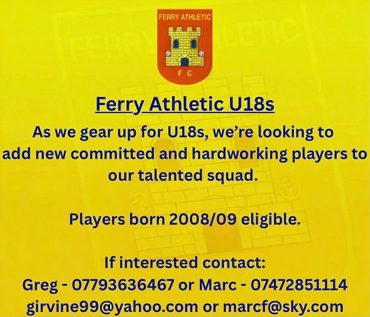 Ferry Athletic 2008 (@ferryathletic08) on Twitter photo 