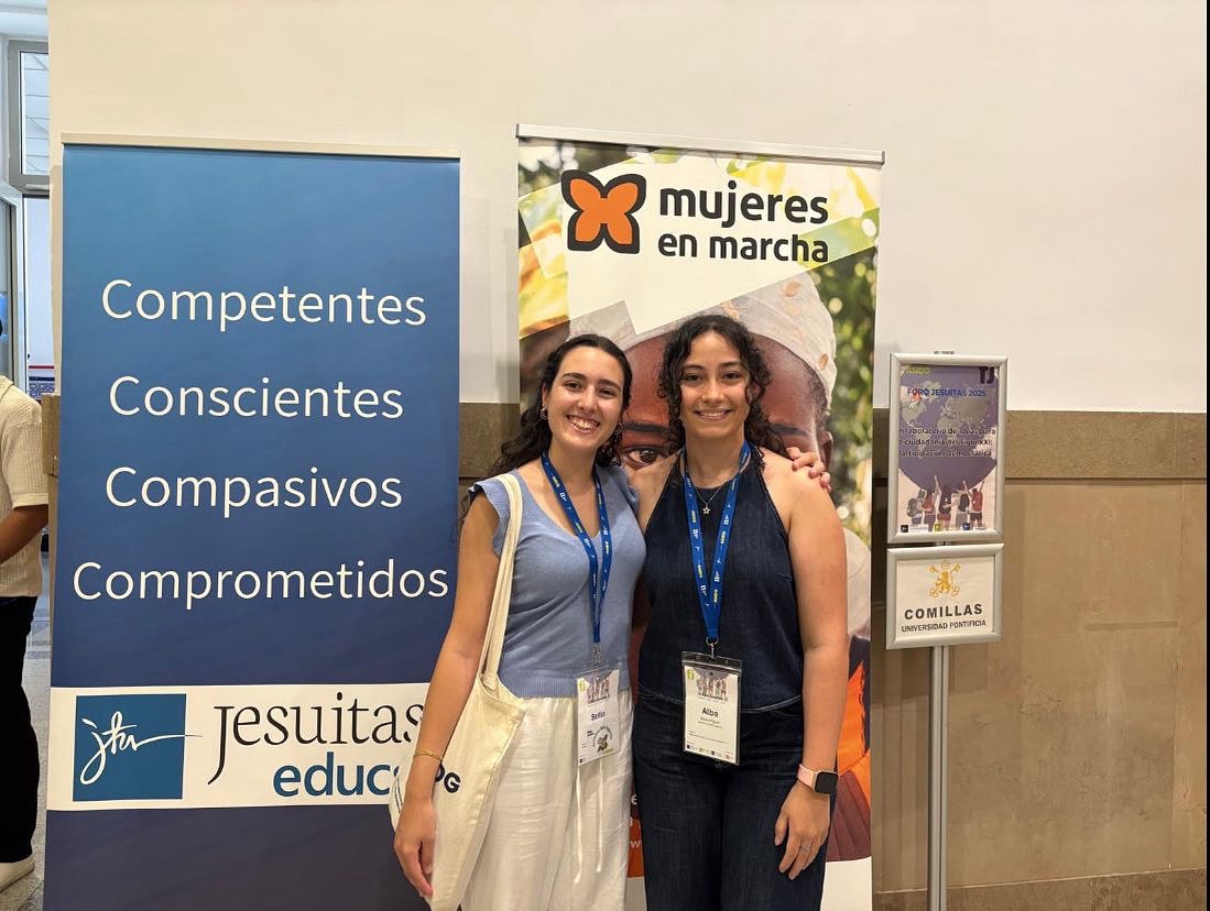 ¡Alba y Sofía, de 1º de Bachillerato, representan a nuestro centro en el I Foro Jesuitas! 🙌
Desde el lunes 30 de junio, están participando junto a 80 jóvenes de toda España en un encuentro que busca formar ciudadanía global con mirada ignaciana, en la Universidad Pontificia de