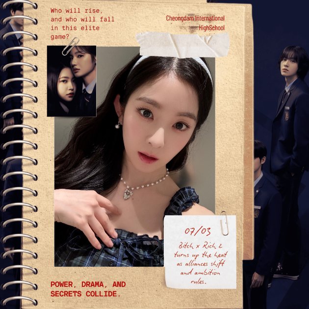 airinbeabae's tweet photo. @TalesOfYeri Congratulations on the premiere of BitchxRich Season 2! Wishing the entire cast especially our pretty Kim Yerim, crew, and team behind this exciting drama a spectacular launch and immense success.

BITCH X RICH SEASON 2 PREMIERE
#BITCHxRICH2 
#청담국제고등학교2 https://t.co/qVGQHBvotB