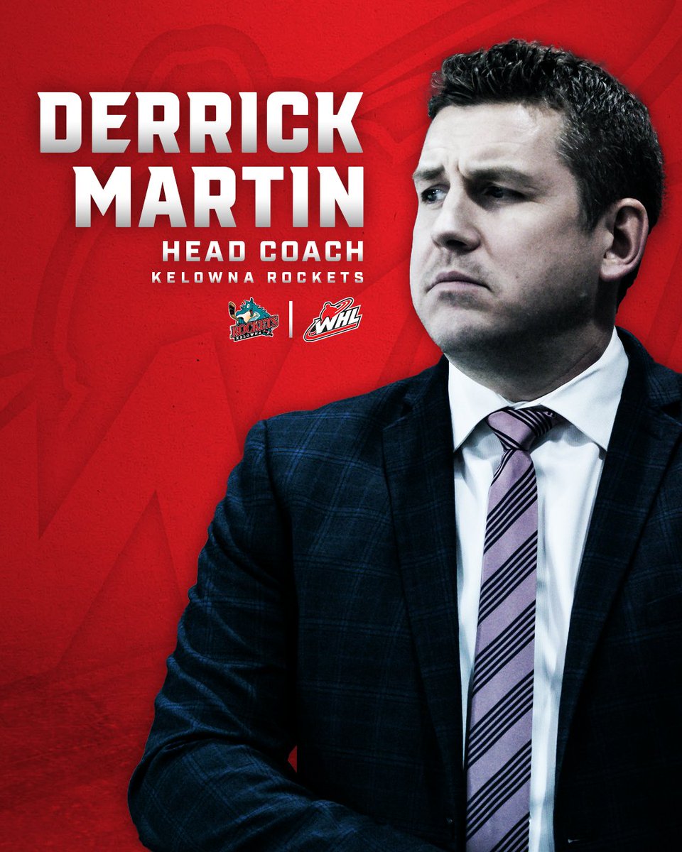 Western Hockey League (@thewhl) on Twitter photo ICYMI: The <a href="/Kelowna_Rockets/">Kelowna Rockets</a> have made a pair of coaching changes ahead of the 2025-26 WHL Season.
The Club has removed the interim tag on head coach Derrick Martin and has hired longtime WHL coach Don Hay as an associate coach!
📝 | tinyurl.com/22thcdfd ICYMI: The <a href="/Kelowna_Rockets/">Kelowna Rockets</a> have made a pair of coaching changes ahead of the 2025-26 WHL Season.
The Club has removed the interim tag on head coach Derrick Martin and has hired longtime WHL coach Don Hay as an associate coach!
📝 | tinyurl.com/22thcdfd