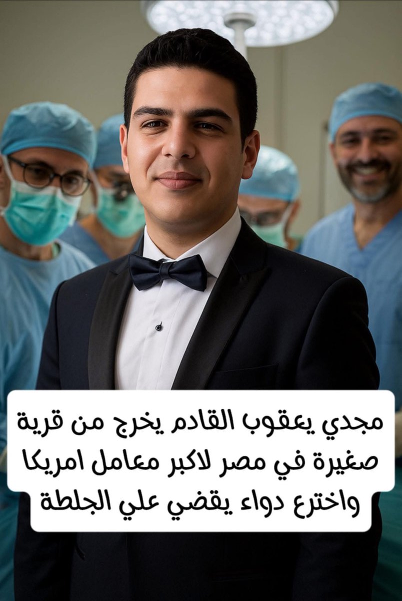 اللي ما يعرفش قيمة مصر او اللي بيشكك في المصريين او اللي بيقول بعد الاهرامات ما عملتوش حاجة
نقول له ان المصريين لحد لحظة كتابة التغريدة مصدر فخر للإنسانية 
د.أنيس سامح أنيس
قرية السراقنا مركز القوصية بأسيوط
باحث بكلية ألبرت أينشتاين
٢٨سنة
إكتشف الچين المسئول عن جلطات القلب