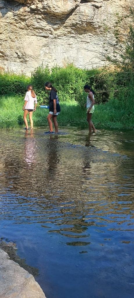 Matinal #LlegimelRiu, molt ben acompanyats per 3 biòlogues, i un grup molt motivat 😍
Gràcies a unes fantàstiques lupes hem pogut esbrinar qui eren els diversos macroinvertebrats fluvials trobats i així conèixer l'estat del riu 🐛  #Calders #Llobregat #RiuAPP 
Gràcies <a href="/GaiaGuies/">GAIA-Serveis Ambientals</a>!