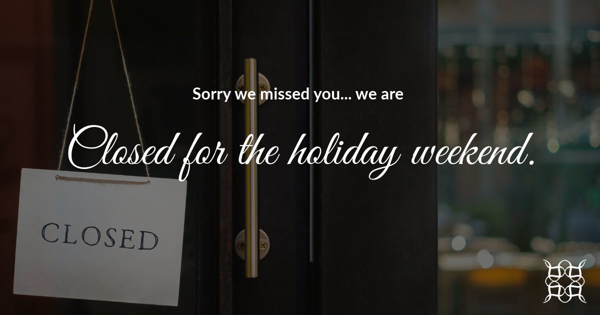 Our team will be out the office during the holiday weekend (Fri-Mon). See you next week! #4thofJuly 🇺🇸