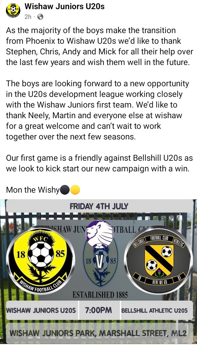 A new era for the club 👏👏
Delighted with this important addition to the club as we look to build the Pathway again . Welcome aboard lads and all the best 🤝