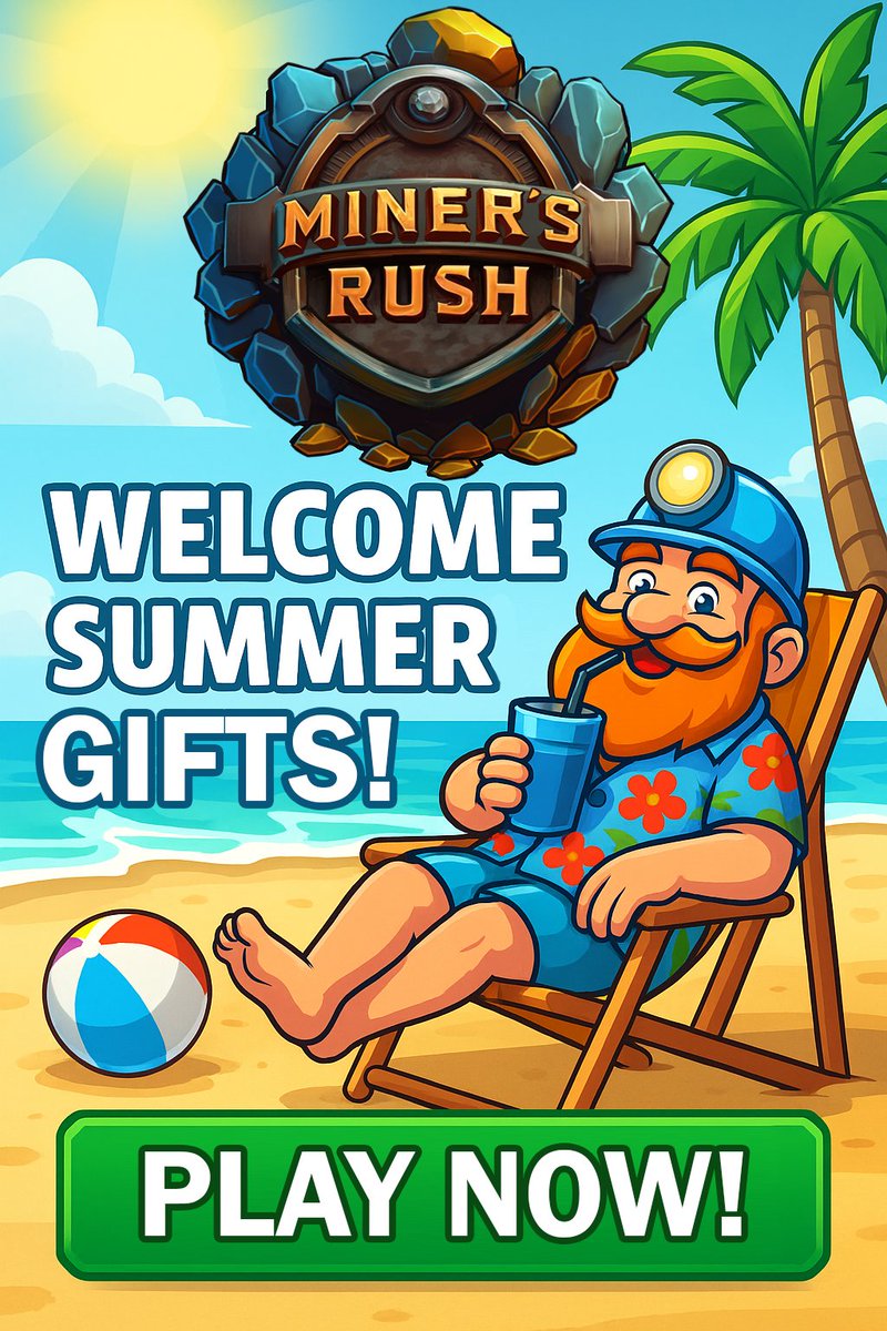 🌞🏖 WELCOME SUMMER – DIG &amp; CHILL! 💎🍹

The sun’s out, and so are the crystals! To celebrate the summer heat, we’ve got some cool rewards and a few surprises under the sand... ⛏️

🎁 For a limited time:
💎 Chests now grant 10–15 Crystals
🛍 Starter Pack boosted with 250 Crystals